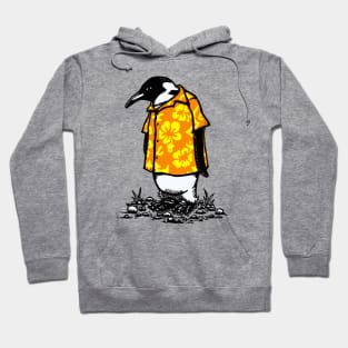 Hawaiian Shirted Penguin Hoodie